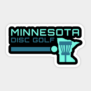 Minnesota Disc Golf - Disc Line Light Green Sticker